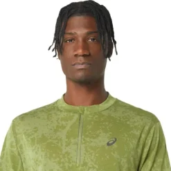 Asics Metarun Pattern 1/2 Zip SS Top