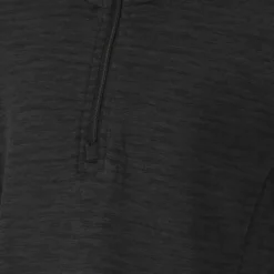 Zigzag Pineapple Melange Half Zip Waffle Midlayer